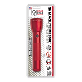 Maglite ML300L LED 2-Cell D Flashlight, Red