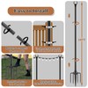 7 Pack String Light Poles,Metal Poles for Hanging Outdoor Light