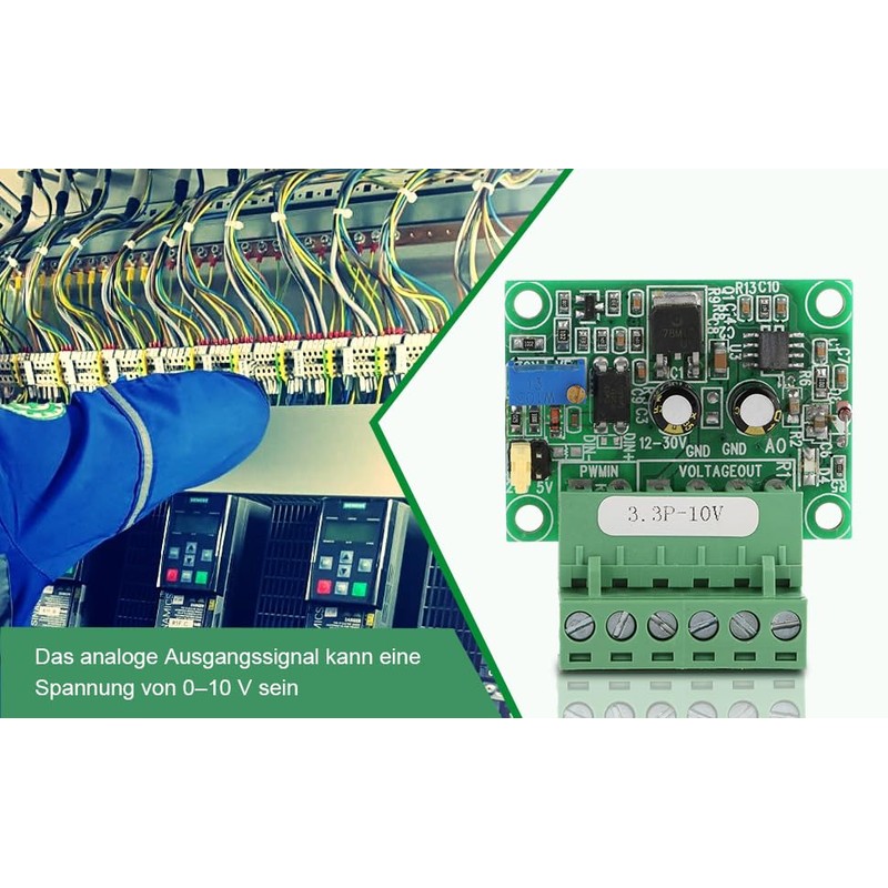 Roberee Digital Analog Module, 3.3V PWM to 0-10V Signal PWM