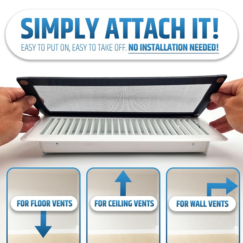 Powerful Magnetic Vent Screen Mesh Covers (3-Pack) That Will Never