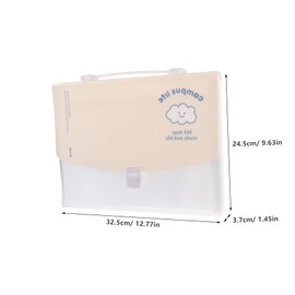 Operitacx Folder Organ Package Accordion File Organiser Document Organiser Accordion Folder Paper Filing Folder Document Storage Organisers File Wallet Plastic Scalable Work Adhesive