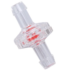 Pack of 10 Check Valves 1-Way PP Water Stop Check Valve Plastic Check Valve Plastic Hose Water Stop Membrane Barb for Air Intake Supply (7 mm Transparent)