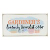 LEARN BY TROWEL AND ERROR GARDNERS GIFT IDEA WOODEN BLOCK