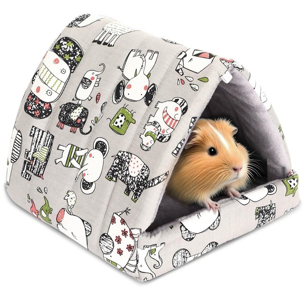 UPINS Guinea Pig Hideout,Guinea Pig Bed Washable Small Animal House