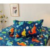 Chickwin Dinosaur Pillowcases, Cute Cartoon Pillowcases 50x75cm, Brushed Microfiber
