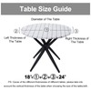 Smiry Round Picnic Tablecloth, Waterproof Elastic Fitted Table Covers for