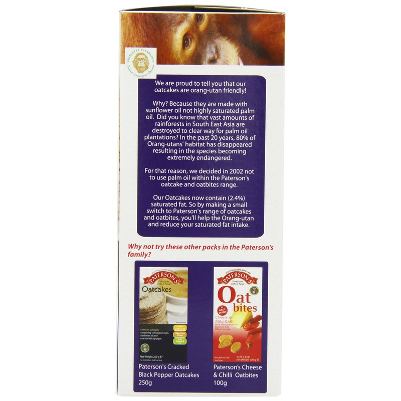 Paterson's Rough Oatcakes 250g