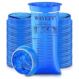 Wayezy Vomit Bags Disposable - Pack Of 50 Each 1000 Milliliter - Emesi