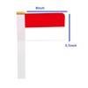 25 Packs Small Indonesia Flags on Handheld Stick，Miniature Indonesian Flag