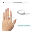 Ring Sizer Measuring Tool Set, Plastic Ring Mandrel & Metal