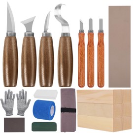 Wood Carving Tools, 26 PCS Wood Whittling kit for Beginners, Wood Carving Knife Set, Premium Whittling Knives Set for All Levels, Professional Woodworking Tools Kit