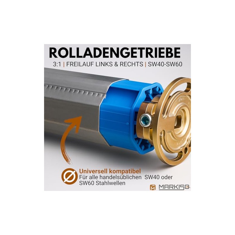 Roller Shutter Gear 3:1 - Crank Gear [Freewheel Right] for
