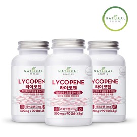 Premium Tomato Lycopene 500mg 9 month supply (90 capsules x 3 bottles) Lycopene Antioxidant / 프리미엄 토마토 라이코펜 500mg 9개월분(90캡슐x3병) 리코펜 항산화제
