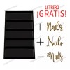 IngenioGroup Exhibidor Esmaltero Con Tapa Y Letrero De Nails Envio