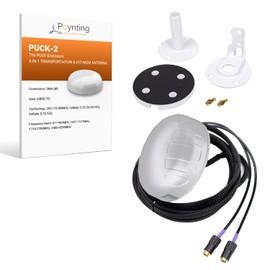 Poynting Puck-2 2-in-1 Transportation & M2M/IOT Antenna | 5G | 4G LTE | 2X2 MIMO | 617-4200 MHz | White