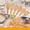 Bamboo Kitchen Aid Set, 6 Pieces, Spatula, Cooking Spoon, Kitchen