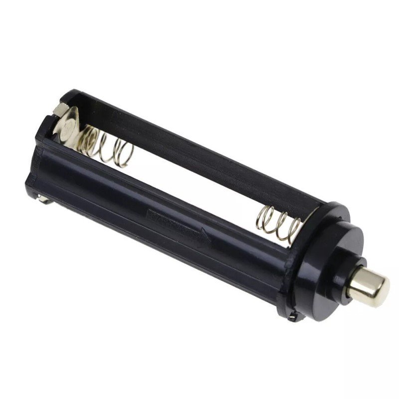 Unbranded/Generic 2x 3-AAA Battery Holder Case Plastic 18650 Spring Flashlight