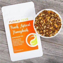 Fusion Teas Peach Apricot Green Honeybush - Premium Loose Leaf Herbal Tea - Fusion Teas - 16 oz Bulk (20% Savings)