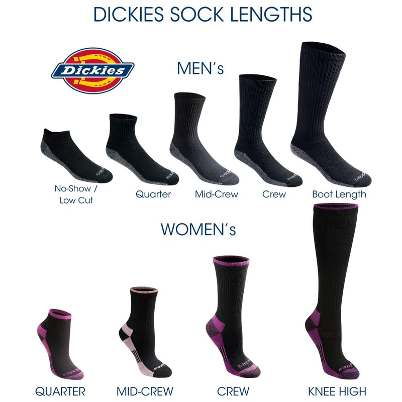 Dickies Men's Dri-tech Moisture Control Low Cut Casual Socks, Black
