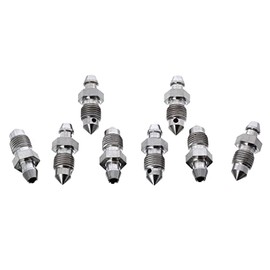 M10 X 1 29.9mm Stainless Steel Brake Bleed Screws Nipples (8)