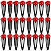 24Pcs Ladybug Hair Clips, Cute Lady Bug Snap Barrette for