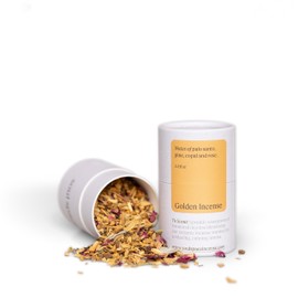 Palo Santo Non-Toxic Incense | Scent: Golden | Natural Alternative to Incense Sticks | SERFOR Palo Santo, Wildharvested Pine, Copal, Organic Rose | 100% All-Natural Ingredients | Made in USA