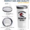 Snowboarding White Edition Viking Tumbler 20oz - Black diamond -