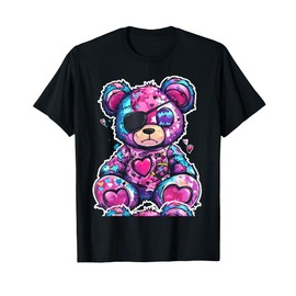 Cute Voodoo Patchwork Teddy Doll T-Shirt