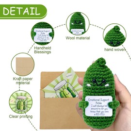 Meanju Positive Potato Cucumbers, Creative Plush Plushie