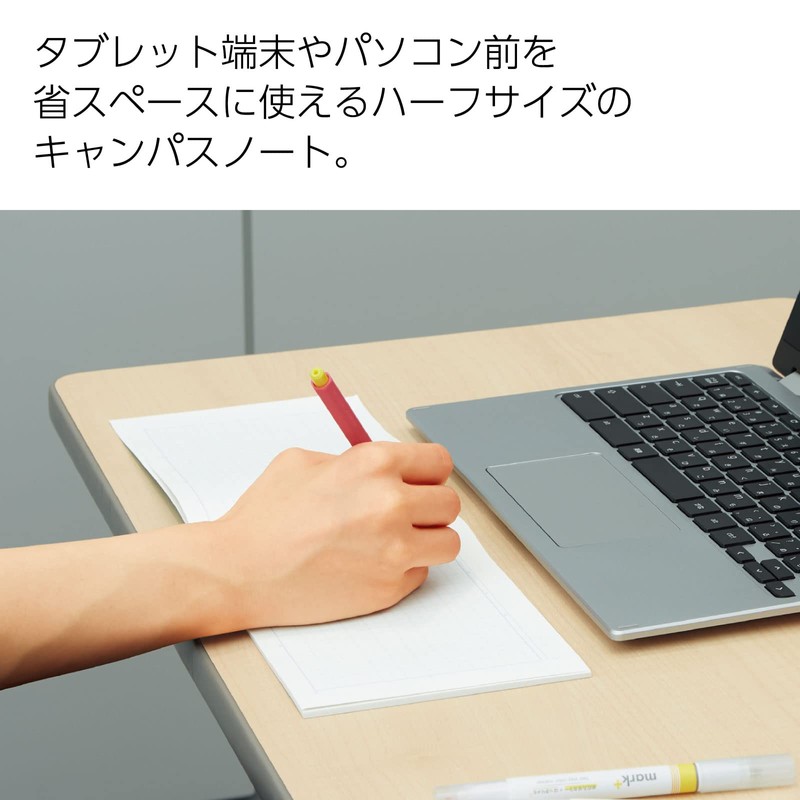 Kokuyo No-293ATX5SET Campus Notebook, Doted, A-Ruled, 0.3 inch (7 mm),