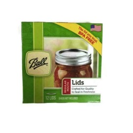 BALL 1440032000 Regular Mouth Jar Lids - 12 Count (LIDS ONLY)
