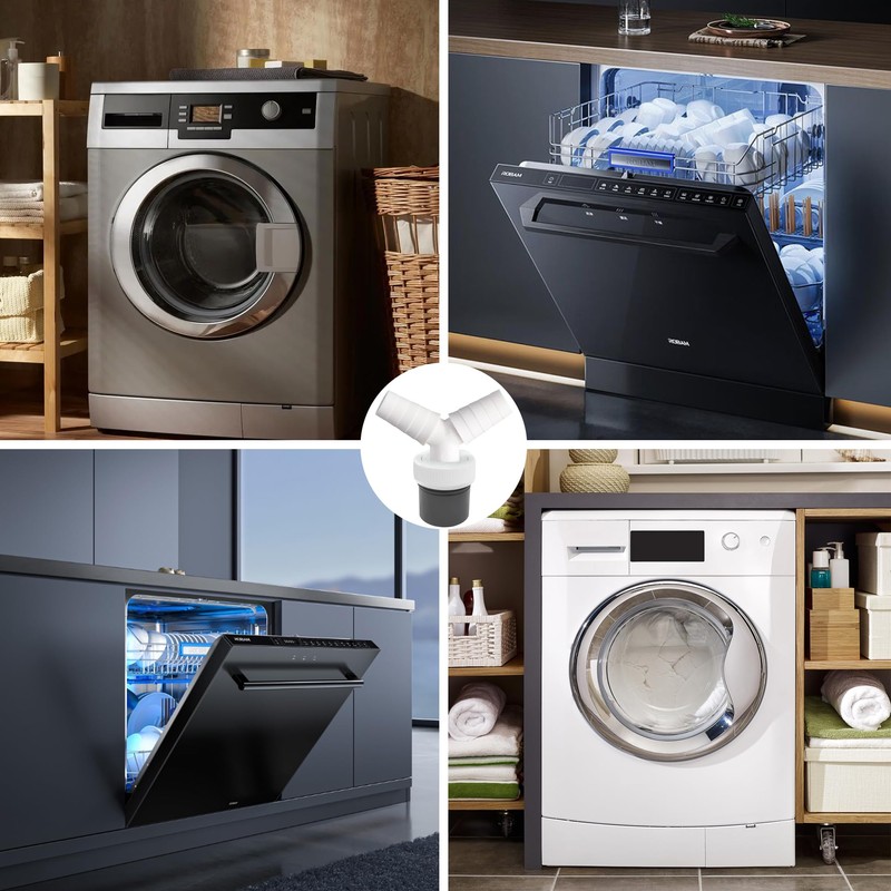 HAOBIN Dishwasher and Washing Machine Drain Adapter Washing Machine Drain