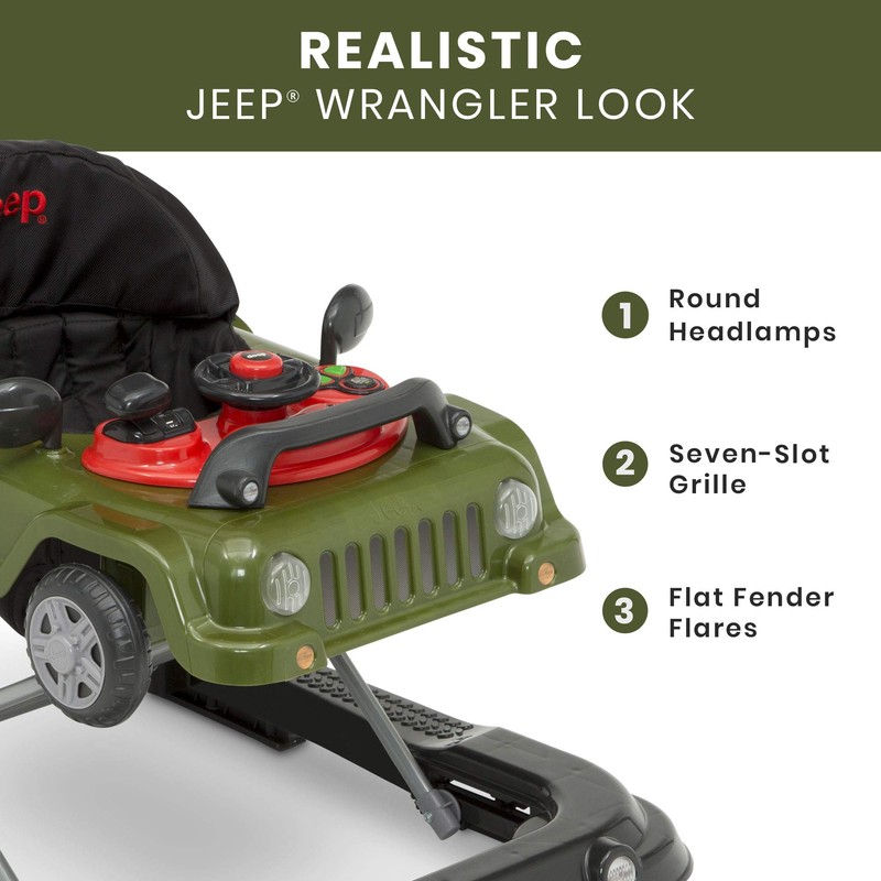 Jeep Classic Wrangler 3-in-1 Grow With Me Activity Walker -