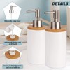 2 Pack Dish Soap Hand Soap, Ceramic Hand Soap Dispenser