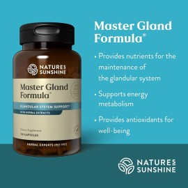 Master Gland Formula Nature´s Sunshine 120 Capsulas Sabor Sin sabor
