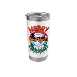 Merry Cruisemas Christmas Cruise Festive Cruise Stainless Steel Insulated Tumbler
