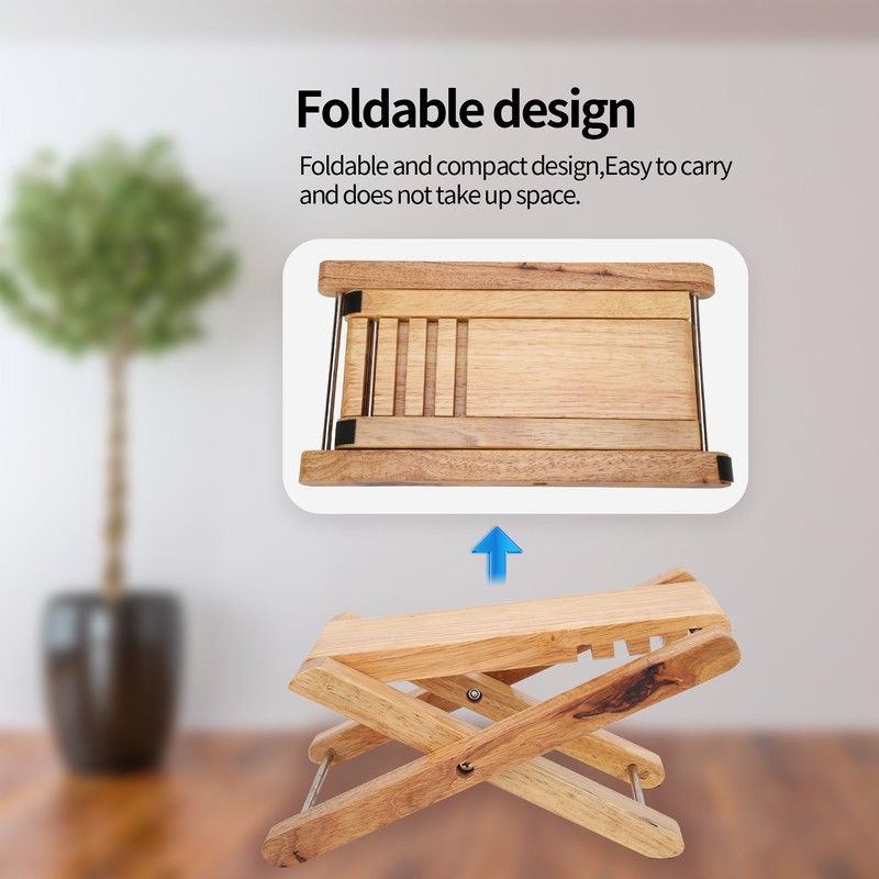 Guitar Footstool Bamboo Portable Foldable Stool Pedal Musical Instrument Playing