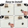 Sink Overflow Ring, 4 Pcs Bathroom Sink Overflow Trim Ring