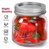 Mason Jars 10oz - 12Pack Glass Jars with Leak Proof