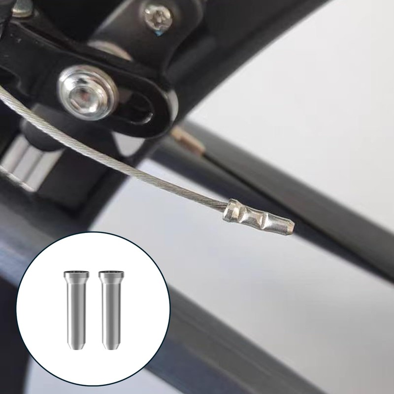 Tsathoggua 100 PCS Bike Brake Cable Ends - Durable Aluminum