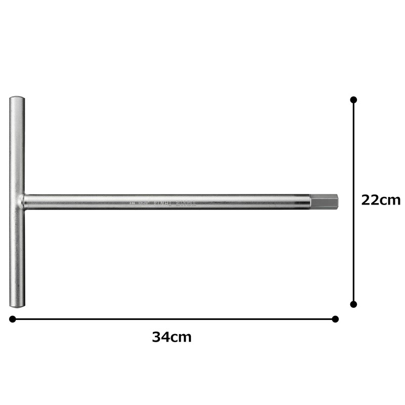 Tone THW-14 T-Shaped Hexagon Wrench, Width 0.6 inches (14 mm)
