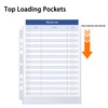 50 Pockets 6x8.5” Binder Sheets Sleeves for A5 8.07 x