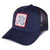 Lucky Brand Standard Trucker Hat, Clover Patch-Navy, One Size