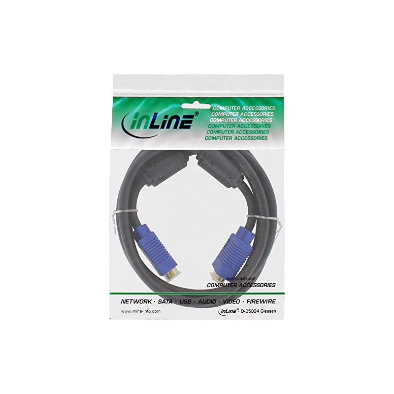 InLine 17805S Premium S-VGA Cable 15 Pin HD Male to