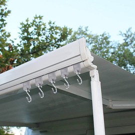 Rojuna RV Awning Hook Accessory Hangers, 16 Pairs S-Shaped Hooks, Plastic & Metal, Minimalist Style, Gray, 15 lbs Weight Capacity, Camping, Tents, RVs, Caravans, Indoor & Outdoor Decoration