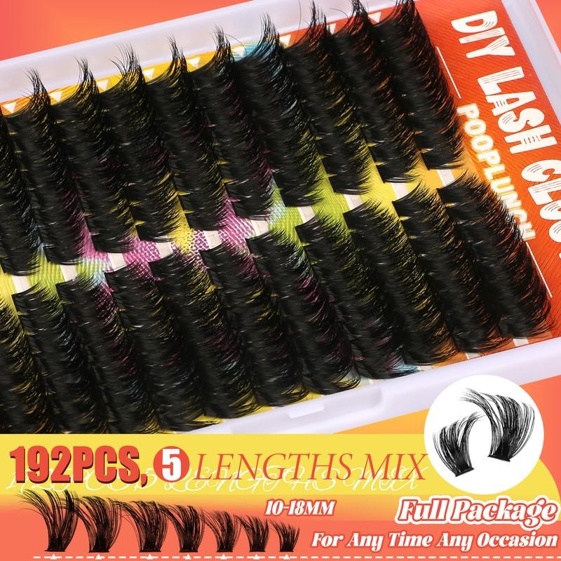 Eyelashes Beginner Friendly Clusters Kit Dramatic Eyelashes Extension Kit ,