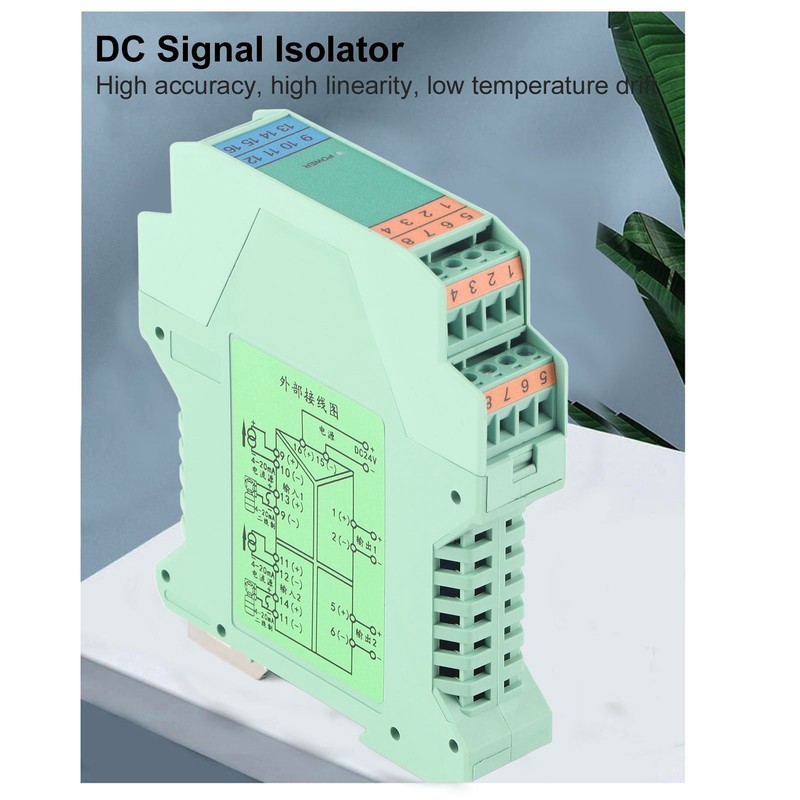 Current Signal Isolator 2 in 2 Out Signal Transmitter DC