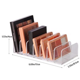 Eyeshadow Palette Organizers Acrylic Pallete Organizers 7 Section Divided Makeup Holder Makeup Pallet Organizers Makeup Organizers and Storage for Dressing Table