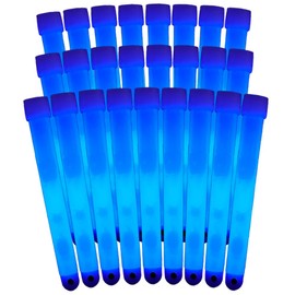 25pcs Pen Lights Set Live Concert Wedding Event Festival Fluorescent Light Chemical Light Light Stick (Blue)