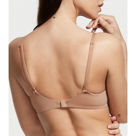 Victoria's Secret Cotton Perfect Coverage T Shirt Bra, Lightly Lined, Full Coverage, Smoothing, Bras for Women, Beige (36DD)